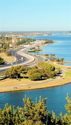 Kwinana Freeway, Perth, WA. 